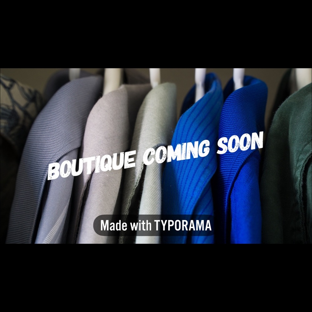 Boutique coming soon 😍👚👙👠👗👛👖